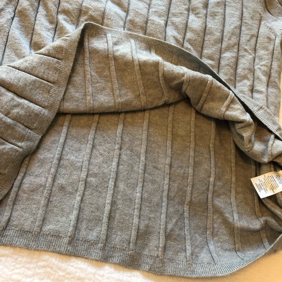 RACHEL PARCELL Easy Ribbed Sweater In Grey Heather - Picture 13 of 14
